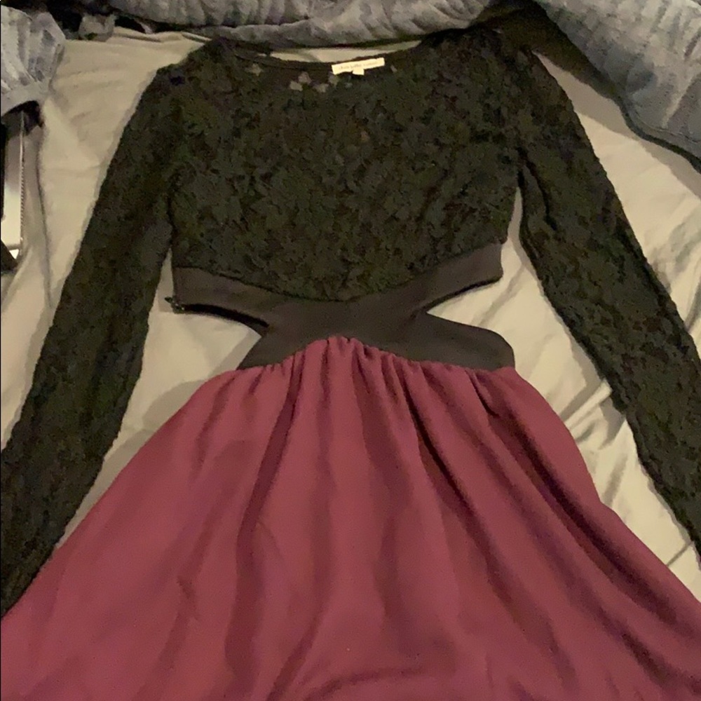 Partial Lace Dress